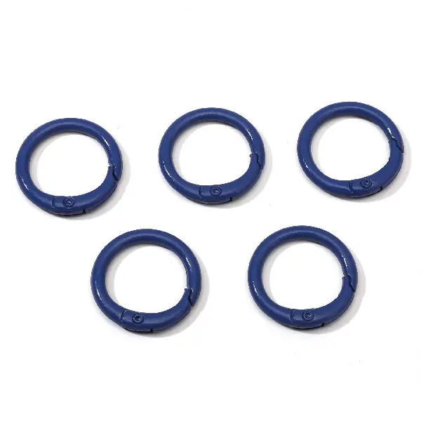 Sapphire 5 pieces/pack-C-shaped buckle, diameter about 23.5mm, ring thickness about 2.5mm,chaincharmsupply.com