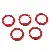 Colorful Alloy Spray-painted C-shaped Key Ring Buckle Diy Handmade Bracelet - Big red 5 pieces/pack - C-shaped buckle, diameter about 23.5mm, ring thickness about 2.5mm