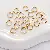 Stainless Steel Double Hoop Jump Ring Accessories Diy Production Open - Double circle 0.7x7mm gold 10 pcs/pack