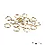 Stainless Steel Double Hoop Jump Ring Accessories Diy Production Open - Double circle 0.8x10mm gold 10 pcs/pack