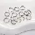 Stainless Steel Double Hoop Jump Ring Accessories Diy Production Open - Double circle 0.8x10mm steel color 100 pcs/pack