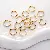 Stainless Steel Double Hoop Jump Ring Accessories Diy Production Open - Double circle 1.0x10mm gold 10 pcs/pack