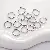 Stainless Steel Double Hoop Jump Ring Accessories Diy Production Open - Double circle 1.0x10mm steel color 50 pcs/pack