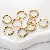 Stainless Steel Double Hoop Jump Ring Accessories Diy Production Open - Double circle 1.5x15mm gold 10 pcs/pack (vacuum plating)