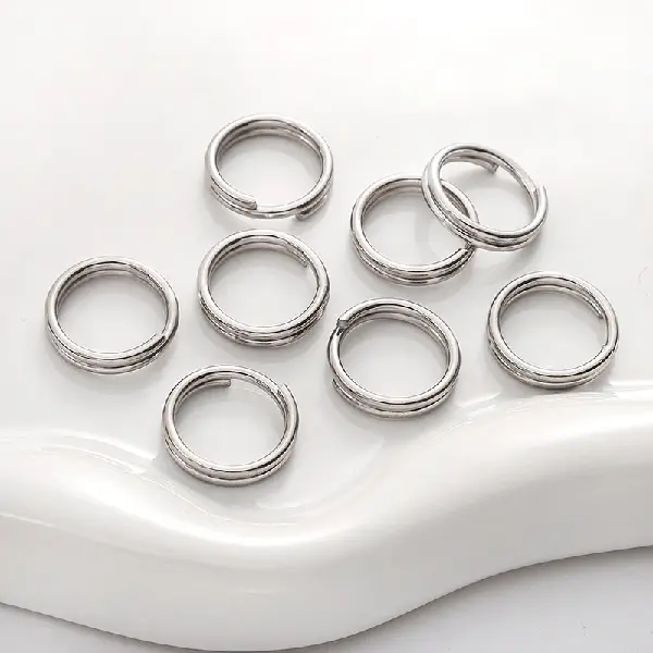 Double circle 1.5x15mm steel color 20 pcs/pack,chaincharmsupply.com