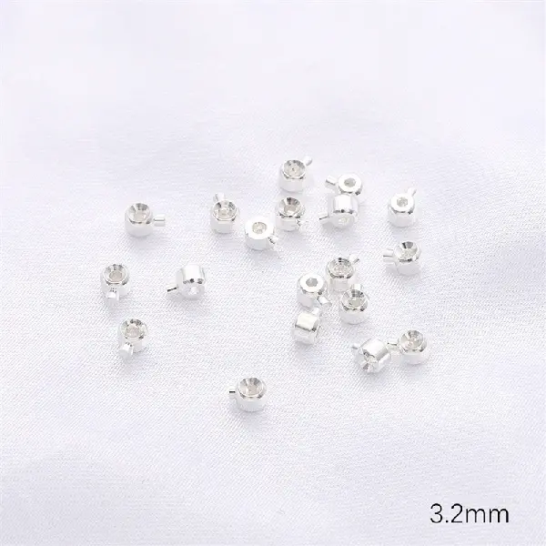 Thick silver-3.2mm hole diameter 1mm 1 piece/pack,chaincharmsupply.com