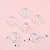 Blue Light Five-pointed Star Love Butterfly Charm Beaded Handmade Diy - Four-petal flower 15x15mm, hole diameter about 1.5mm, about 18 pieces - one pack