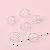 Blue Light Five-pointed Star Love Butterfly Charm Beaded Handmade Diy - Oblate 14mm, hole diameter about 1.5mm, about 27 pieces - one pack