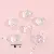 Blue Light Five-pointed Star Love Butterfly Charm Beaded Handmade Diy - Egg shape 12x15mm, hole diameter about 1.5mm, about 13 pieces - one pack