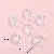 Blue Light Five-pointed Star Love Butterfly Charm Beaded Handmade Diy - Cut surface water droplets 10x14mm, hole diameter about 1mm, about 30 pieces - one pack