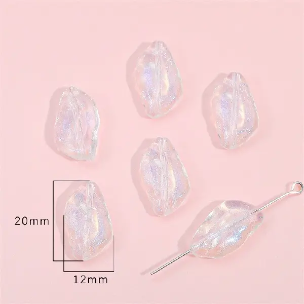 Special shape 12x20mm, aperture about 1mm, about 30 pieces - one pack,chaincharmsupply.com
