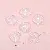 Blue Light Five-pointed Star Love Butterfly Charm Beaded Handmade Diy - Round 20mm, hole diameter about 1.5mm, about 16 pieces - one pack