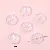 Blue Light Five-pointed Star Love Butterfly Charm Beaded Handmade Diy - Sun Totem 18mm, aperture about 2.5mm, 20 pieces/pack-one pack