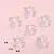 Blue Light Five-pointed Star Love Butterfly Charm Beaded Handmade Diy - Bear 20x23mm, aperture about 2mm, 10 pcs/pack - one pack