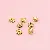 Electroplating Inlaid White Diamond Wheel Ring Spacer Diy Ball Bead - Copper diamond ring, diameter 4mm, height 2mm, hole diameter about 1mm, golden white diamonds, 20 pieces/pack