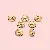 Electroplating Inlaid White Diamond Wheel Ring Spacer Diy Ball Bead - Copper drill ring, diameter 8mm, height 3mm, hole diameter about 1.8mm, golden white AB diamonds, 20 pieces/pack