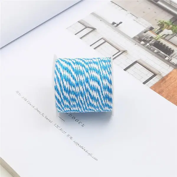 Lake blue white-1.5mm 10 meters/roll,chaincharmsupply.com