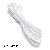 Luminous Multi-color Nylon 7-core Paracord Rope Beaded Diy Handmade Homemade - White - about 4mm thick 2 meters/pack