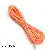 Luminous Multi-color Nylon 7-core Paracord Rope Beaded Diy Handmade Homemade - Orange - about 4mm thick 2 meters/pack