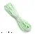 Luminous Multi-color Nylon 7-core Paracord Rope Beaded Diy Handmade Homemade - Green and white - about 4mm thick, 2 meters/pack