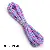 Luminous Multi-color Nylon 7-core Paracord Rope Beaded Diy Handmade Homemade - Rose blue - about 4mm thick, 2 meters/pack