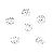 14k Gold-plated Bracelet Tori Combination Necklace Beads Bead Spacer Handmade - #1 6mm electroplated thick silver 10 pcs/pack
