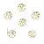 14k Gold-plated Bracelet Tori Combination Necklace Beads Bead Spacer Handmade - #4 8mm electroplated 14K gold-plated 10 pcs/pack