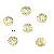 14k Gold-plated Bracelet Tori Combination Necklace Beads Bead Spacer Handmade - #8 8mm electroplated 14K gold-plated 10 pcs/pack