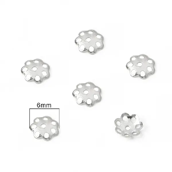 #9 6mm electroplated thick silver 10 pcs/pack,chaincharmsupply.com