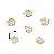 14k Gold-plated Bracelet Tori Combination Necklace Beads Bead Spacer Handmade - #11 6mm electroplated 14K gold 10 pcs/pack