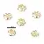 14k Gold-plated Bracelet Tori Combination Necklace Beads Bead Spacer Handmade - #12 8mm electroplated 14K gold-plated 10 pcs/pack