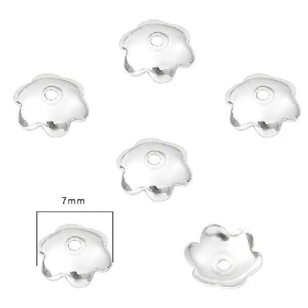 #14 8mm electroplated thick silver 10 pcs,chaincharmsupply.com