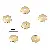14k Gold-plated Bracelet Tori Combination Necklace Beads Bead Spacer Handmade - #15 6mm electroplated 14K gold-plated 10 pcs/pack