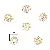 14k Gold-plated Bracelet Tori Combination Necklace Beads Bead Spacer Handmade - #19 6mm electroplated 14K gold 10 pcs/pack