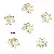 14k Gold-plated Bracelet Tori Combination Necklace Beads Bead Spacer Handmade - #24 8mm electroplated 14K gold-plated 10 pcs/pack