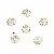 14k Gold-plated Bracelet Tori Combination Necklace Beads Bead Spacer Handmade - #27 6mm electroplated 14K gold 10 pcs/pack