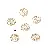 14k Gold-plated Bracelet Tori Combination Necklace Beads Bead Spacer Handmade - #28 8mm electroplated 14K gold-plated 10 pcs/pack