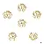 14k Gold-plated Bracelet Tori Combination Necklace Beads Bead Spacer Handmade - #34 8mm electroplated 14K gold-plated 10 pcs/pack