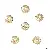 14k Gold-plated Bracelet Tori Combination Necklace Beads Bead Spacer Handmade - #36 8mm electroplated 14K gold-plated 10 pcs/pack