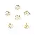 14k Gold-plated Bracelet Tori Combination Necklace Beads Bead Spacer Handmade - #38 8mm electroplated 14K gold-plated 10 pcs/pack