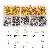 10 Grid Boxed Ear Hook Single Circle Needle 9-character Plug - 10 grid box gold/K color