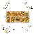 10 Grid Boxed Ear Hook Single Circle Needle 9-character Plug - 10 grid box, electroplated gold