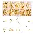 10 Grid Boxed Ear Hook Single Circle Needle 9-character Plug - 10 grid box gold