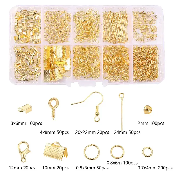 10 grid box gold,chaincharmsupply.com