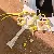 Wholesale Pale Yellow Star Keychains,Bag Charms for Retailers - Swim Ring Style