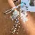 INS Pink Star Keychain Wholesale - Quality Woven Bag Charm - White