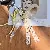 INS Pink Star Keychain Wholesale - Quality Woven Bag Charm - Rice White