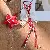 INS Pink Star Keychain Wholesale - Quality Woven Bag Charm - Red
