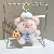 Wholesale Cute Chef Piglet Plush Bag Charms for Retailers - Pizza-12cm golden lobster clasp