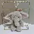 Plush Elephant Keychain Wholesale | Soft Durable Supply - Gray Elephant-12cm gold lobster clasp